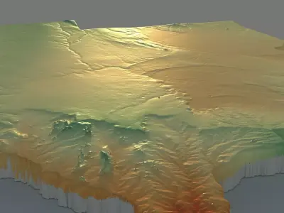 Botswana Country Terrain 3D model