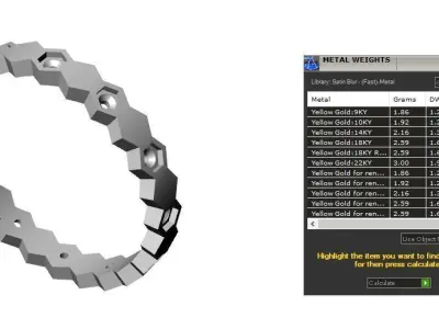 Jewelry ring 439 3D print model
