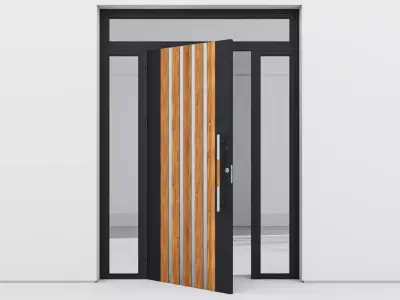 Aluminium door 79 3D model