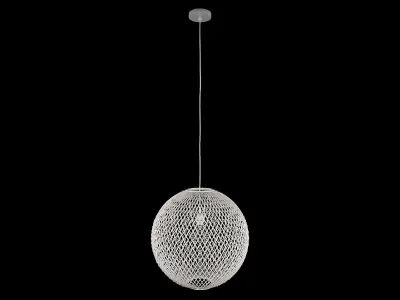 Rattan Pendant Light 3D model buy