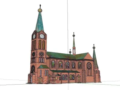 Architecture-Religion-God-Culture-Temple-060 church 3D model