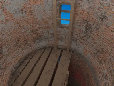 Lighthouse mosque under cloudy sky Free 3D model