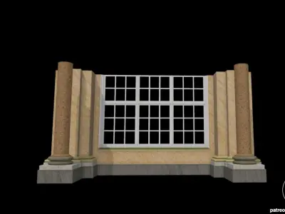 Star Wars Queen Amidala Palace Window Diorama for action figures 3D print model