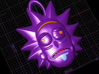 rick pendant 3D print model