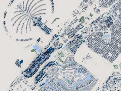 Dubai City United Arab Emirates 3D model