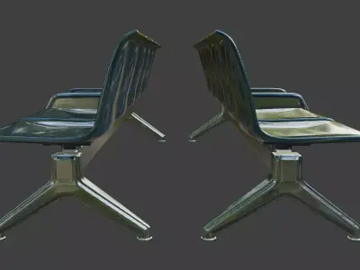 Waiting Bench 3D model