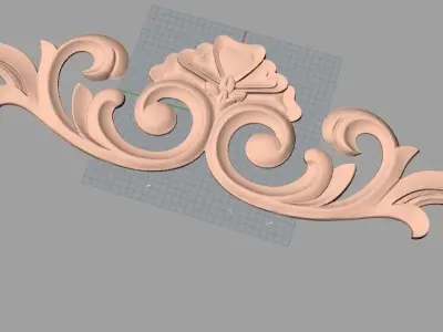 Woodworking CNC Router 3D Relief STL models used for artcam E440 3D model