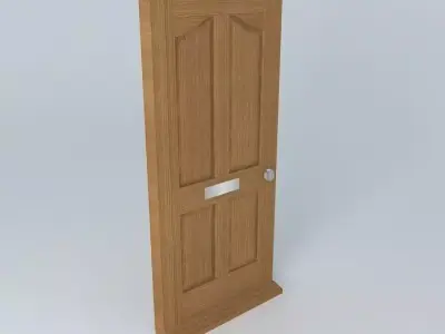 Simple brown doors Free 3D model