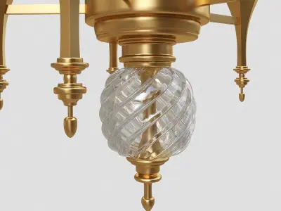 Chandelier Belle Epoque 4080 3D model