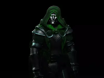 Doctor Doom Low-poly 3D model