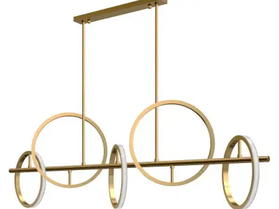 Rack and row luminaire GRACE 3D model