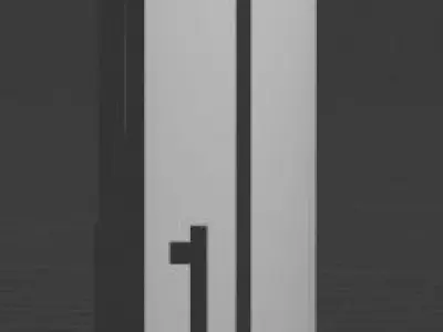 bulkhead shower door 3D model