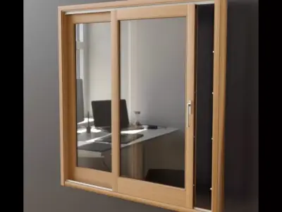 Lift-sliding door 3D model