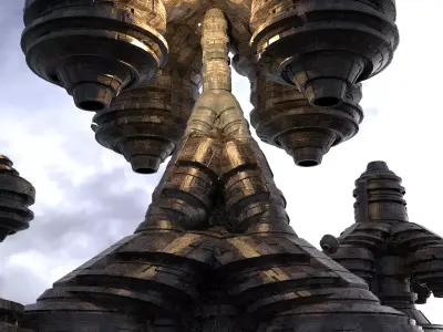 Planet Arch  Pulse Terra Former Kit bash 1 3D model