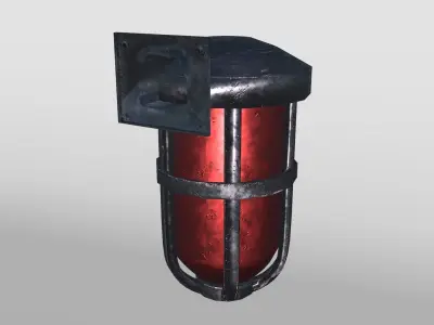 Alarm Light Low-poly 3D model