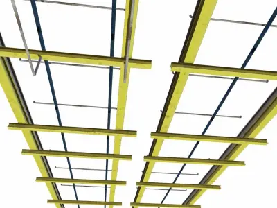 Roof Support Pipe Low-poly 3D model