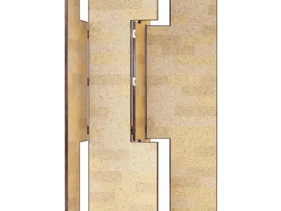 Eileen Gray four-panel screen 3D model