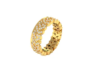 Women Ring  Render 3dm STL OBJ FBX Details 3D print model 26