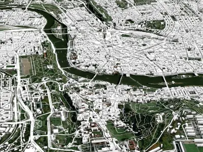 Cityscape Praha  Czech Republic 3D model