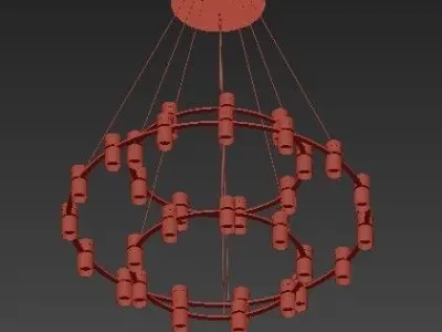 NETTO modern chandelier 3D model