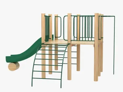 outdoor kid play recreation equipment 3D model