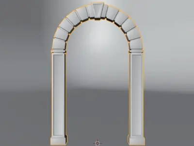 Stone Arch - Celtic Archway - Low-poly - Game-Ready - 4K Low-poly 3D model