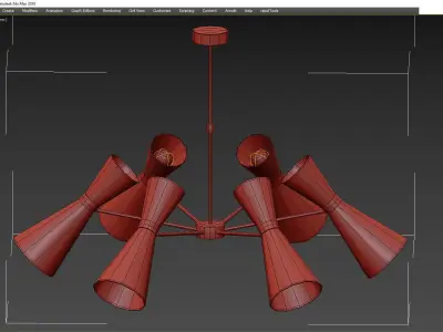 LOFT CONCEPT CAIRO CHANDELIER Low-poly 3D model