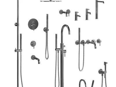 Whitecross Y faucet set 3D model