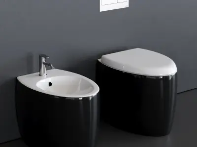 Scarabeo Ceramiche Moai WC Low-poly 3D model