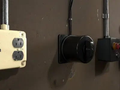 Electric System Low-poly 3D model