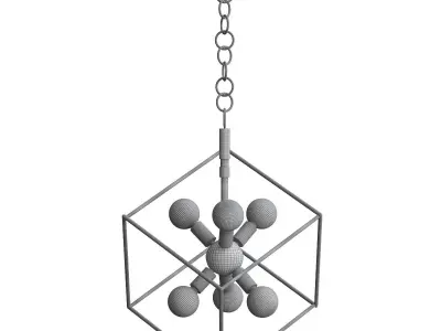 ROUNDOUT cube chandelier 3D model
