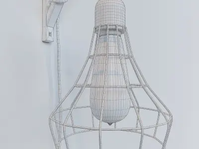 Suspended wall light 3D model