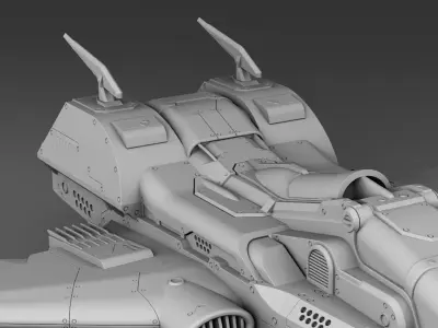 Space fighter 3D print model