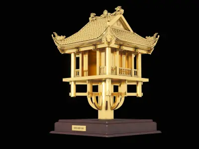 Chua mot cot 3D model