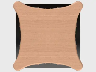 Carved telephone table for CNC 04 3D model