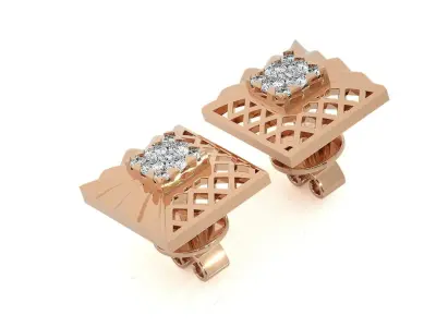 Light wt Pendant Earrings Set 3dm stl obj mtl gltf glb renders  3D print model