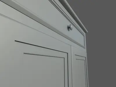 house room cabinet with 2 texture sets Low-poly 3D model