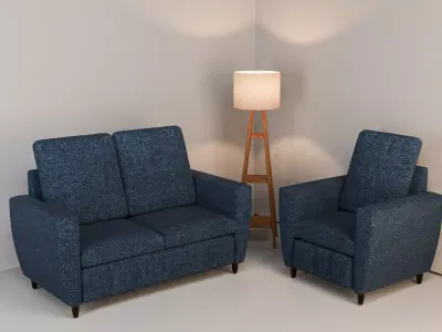 Corner Lamp Free 3D model