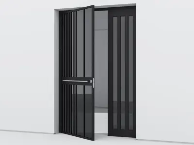 Aluminium door 279 3D model