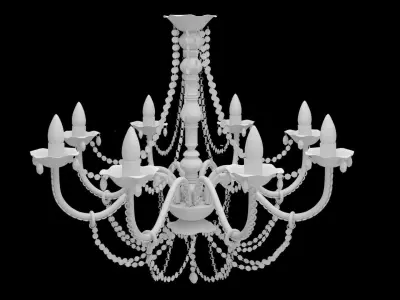 CHANDELIER gold 3D model
