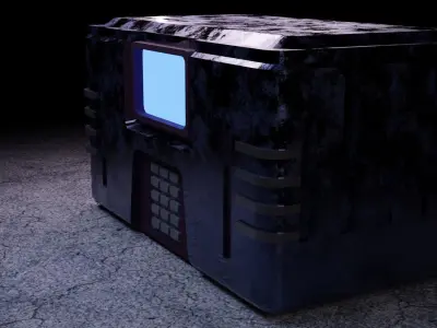 sci-fi box 3D model get