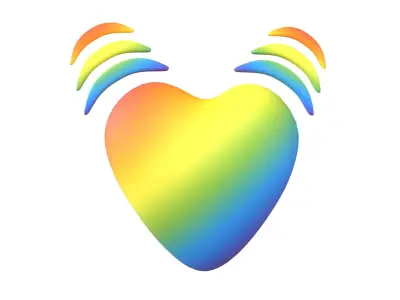 Beating Heart v1 012 Low-poly 3D model