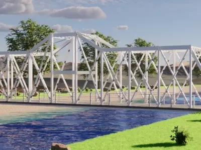 Steel Bridge 3D model