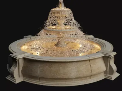 Classic Fountain 3D model get