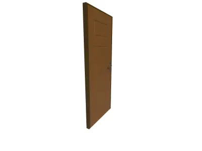 Door interior 3D model shop