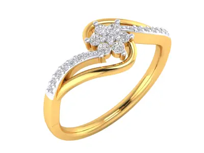Women Ring Render 3dm STL MTL SLC JCD OBJ FBX Details 3D print model 16