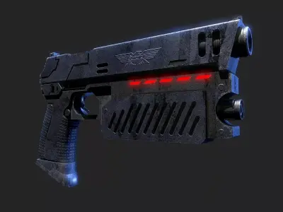 The Lawgiver Judge Dredd 3D model