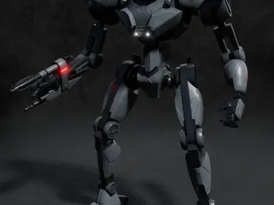 Star Wars Rebels Darktrooper Sentry Low-poly 3D model