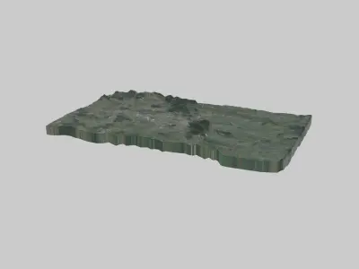 Lviv City Low-poly 3D model