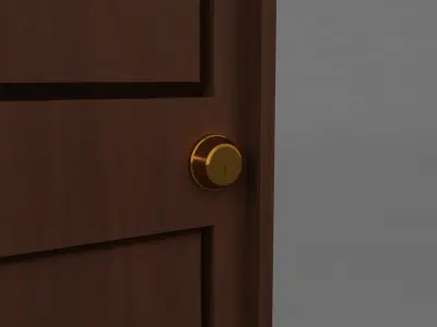 Simple Classic Door 3D model